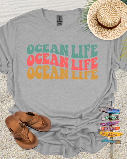 Ocean Life Groovy Retro