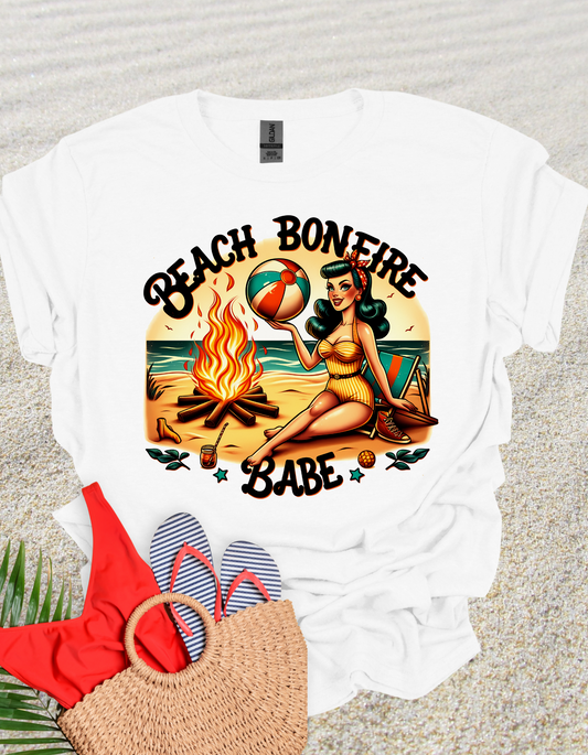 Beach Bonfire Babe Retro PinUp