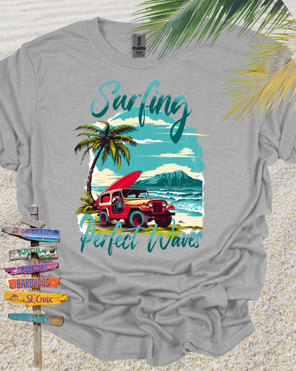 Beach Classic Car Jeep Surfing