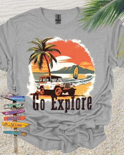 Beach Classic Car Jeep Go Explore