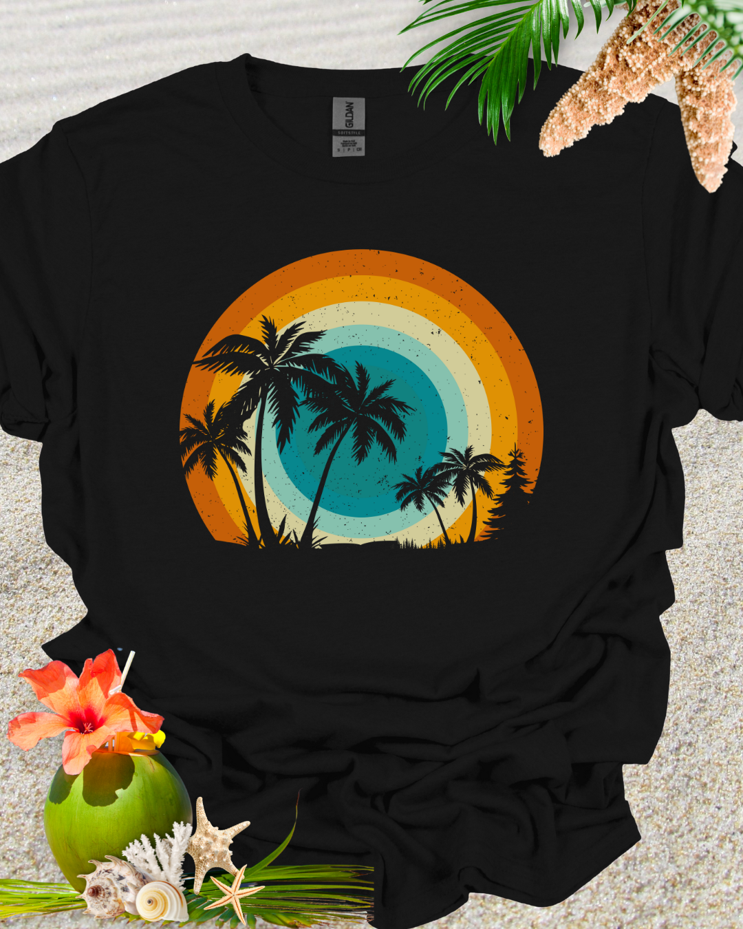 Palm Tree Circle Vintage