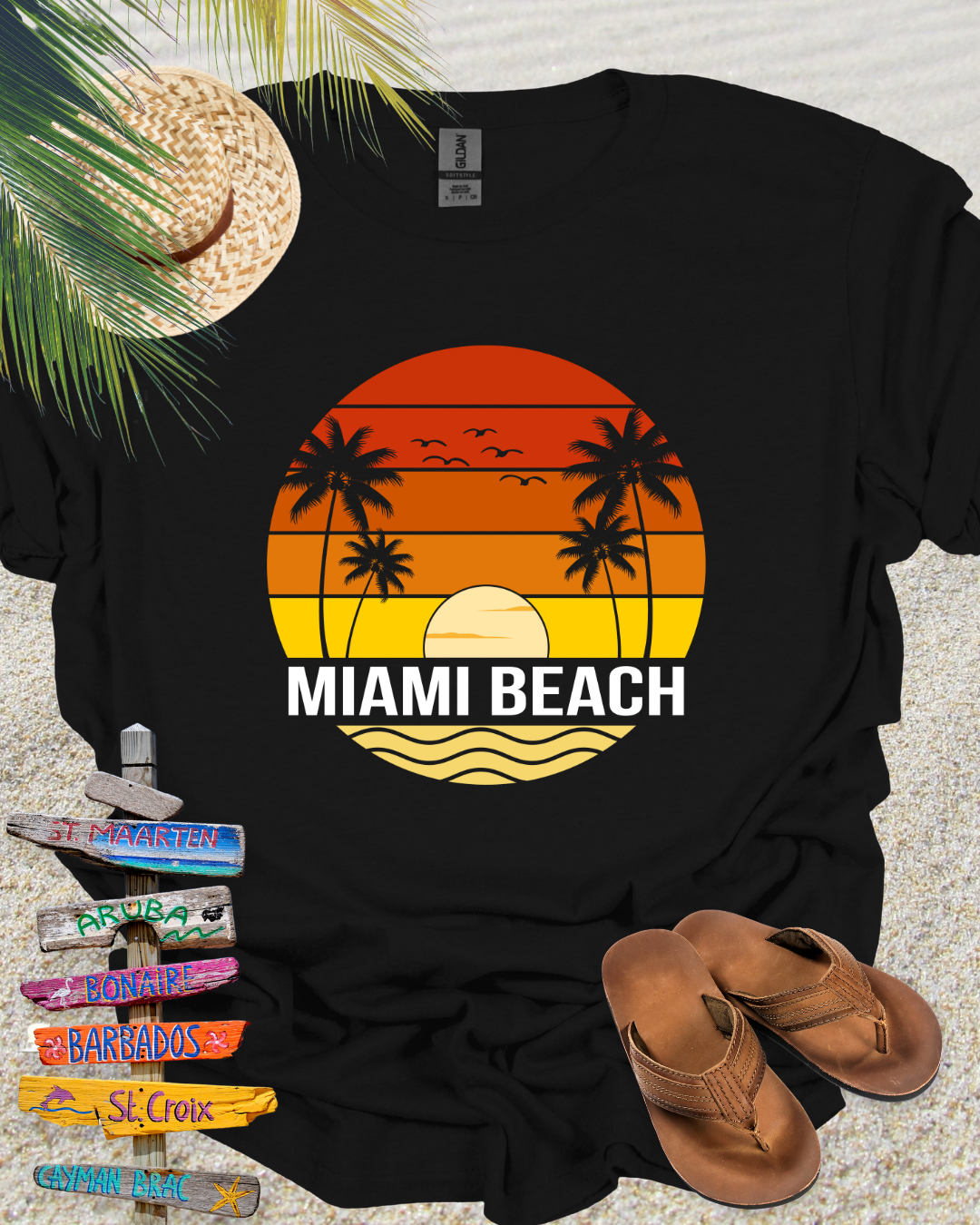 Beach Vintage Retro Miami