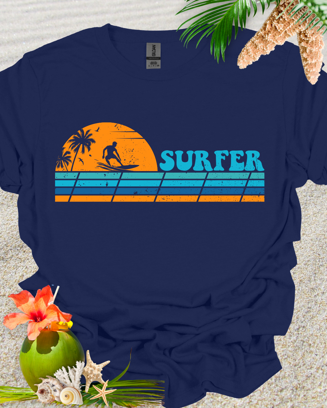 Surfer Retro Sunset Vintage