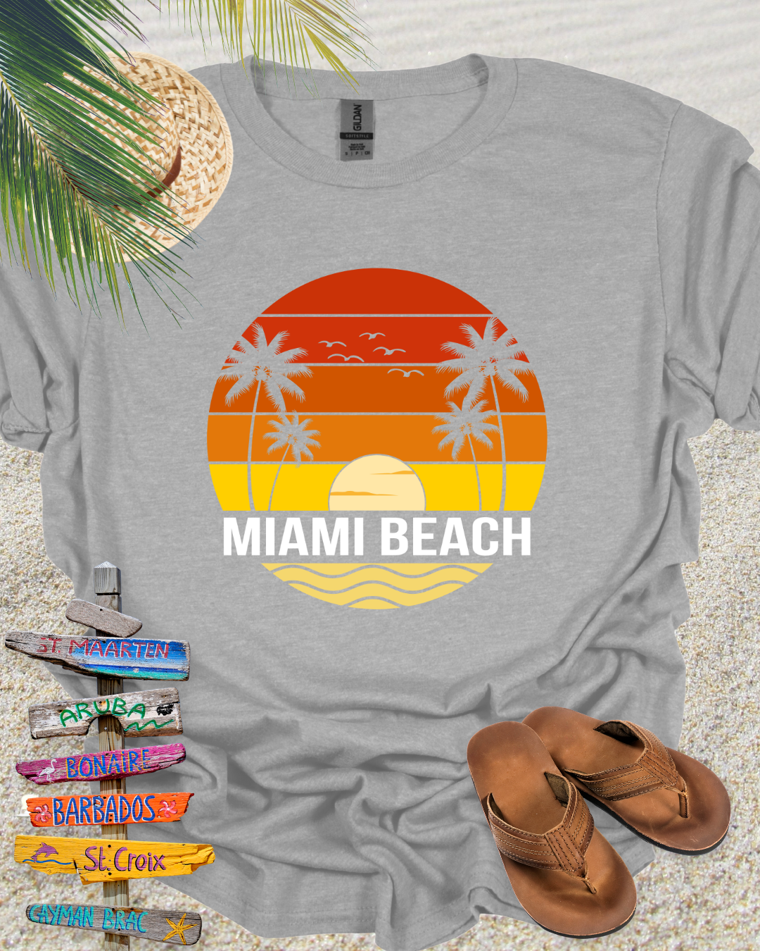 Beach Vintage Retro Miami