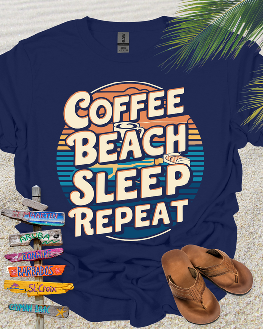 Coffee Beach Sleep Repeat