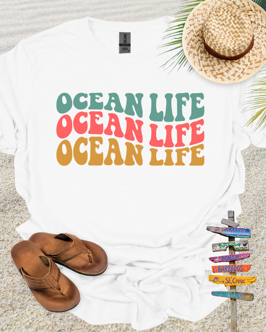 Ocean Life Groovy Retro