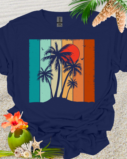 Retro Sunset Beach