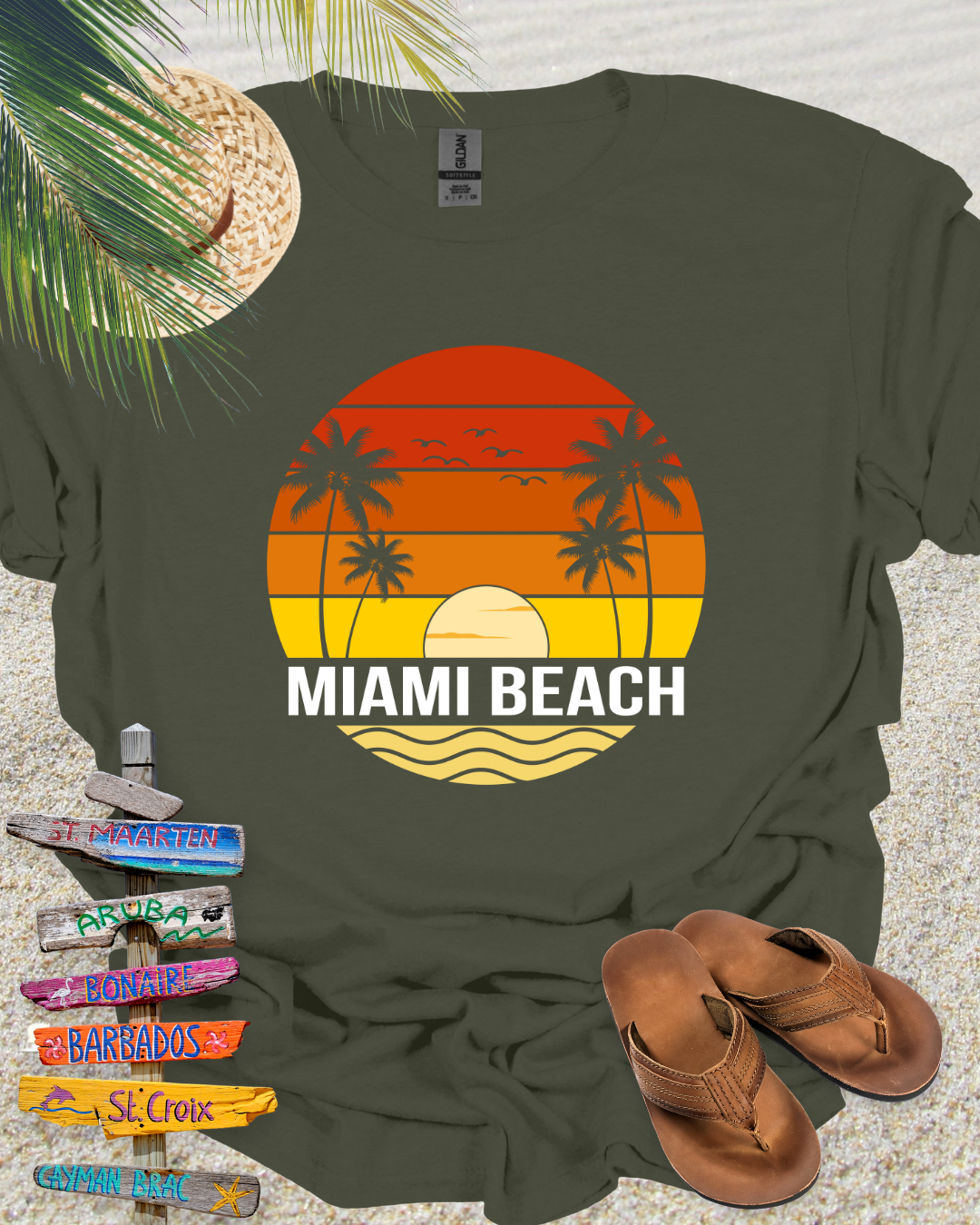 Beach Vintage Retro Miami