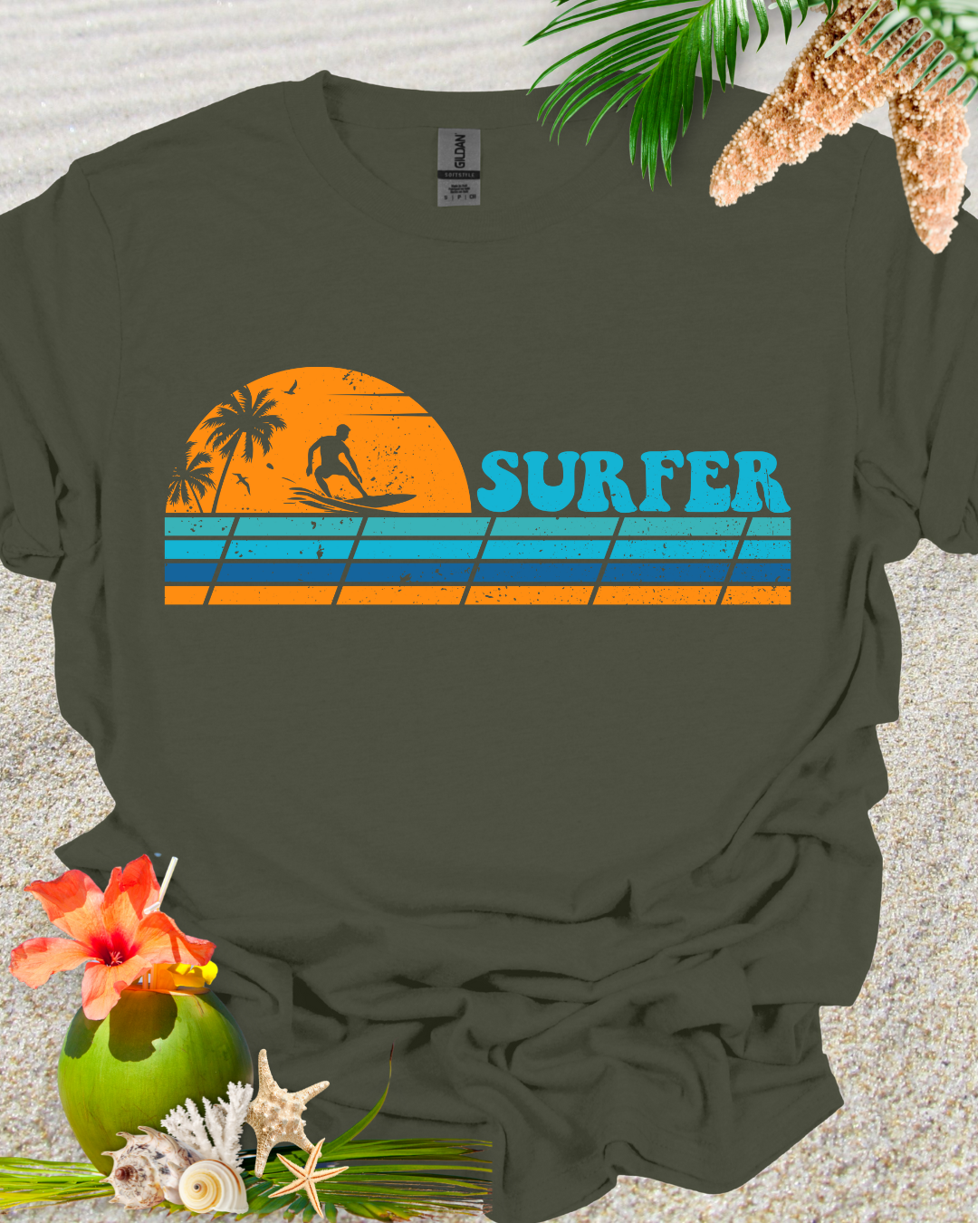 Surfer Retro Sunset Vintage