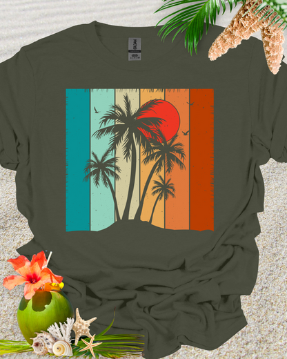 Retro Sunset Beach