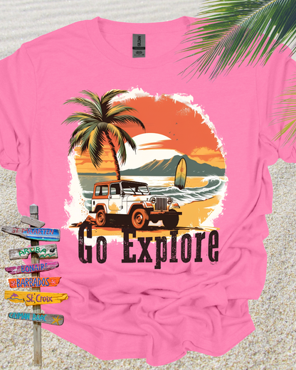 Beach Classic Car Jeep Go Explore