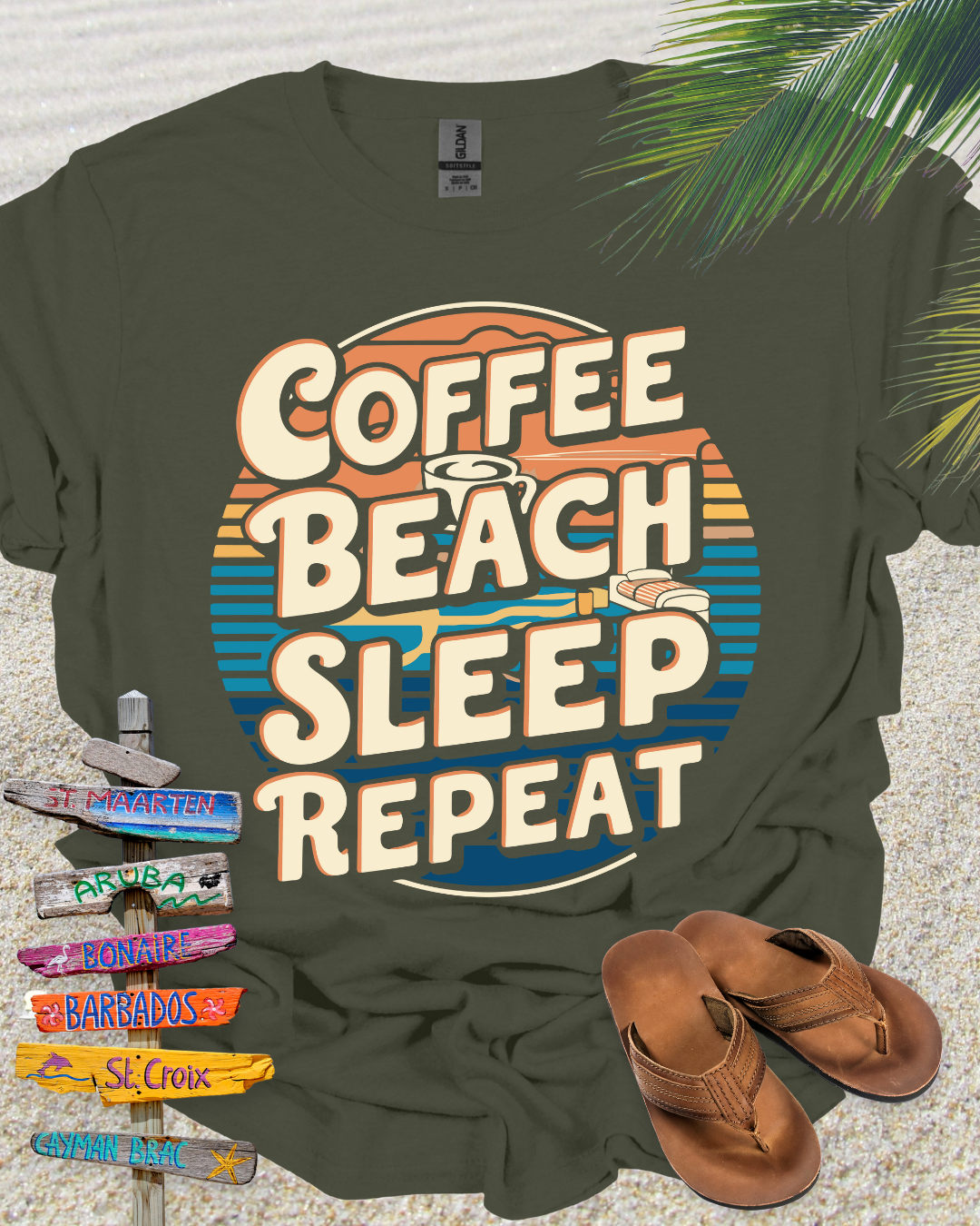 Coffee Beach Sleep Repeat