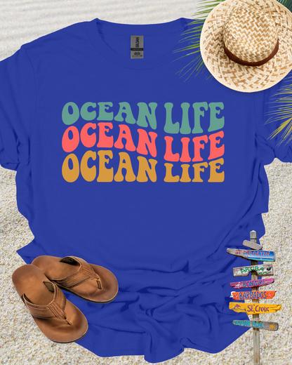 Ocean Life Groovy Retro