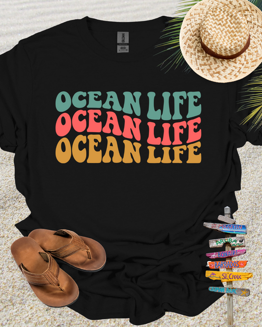 Ocean Life Groovy Retro