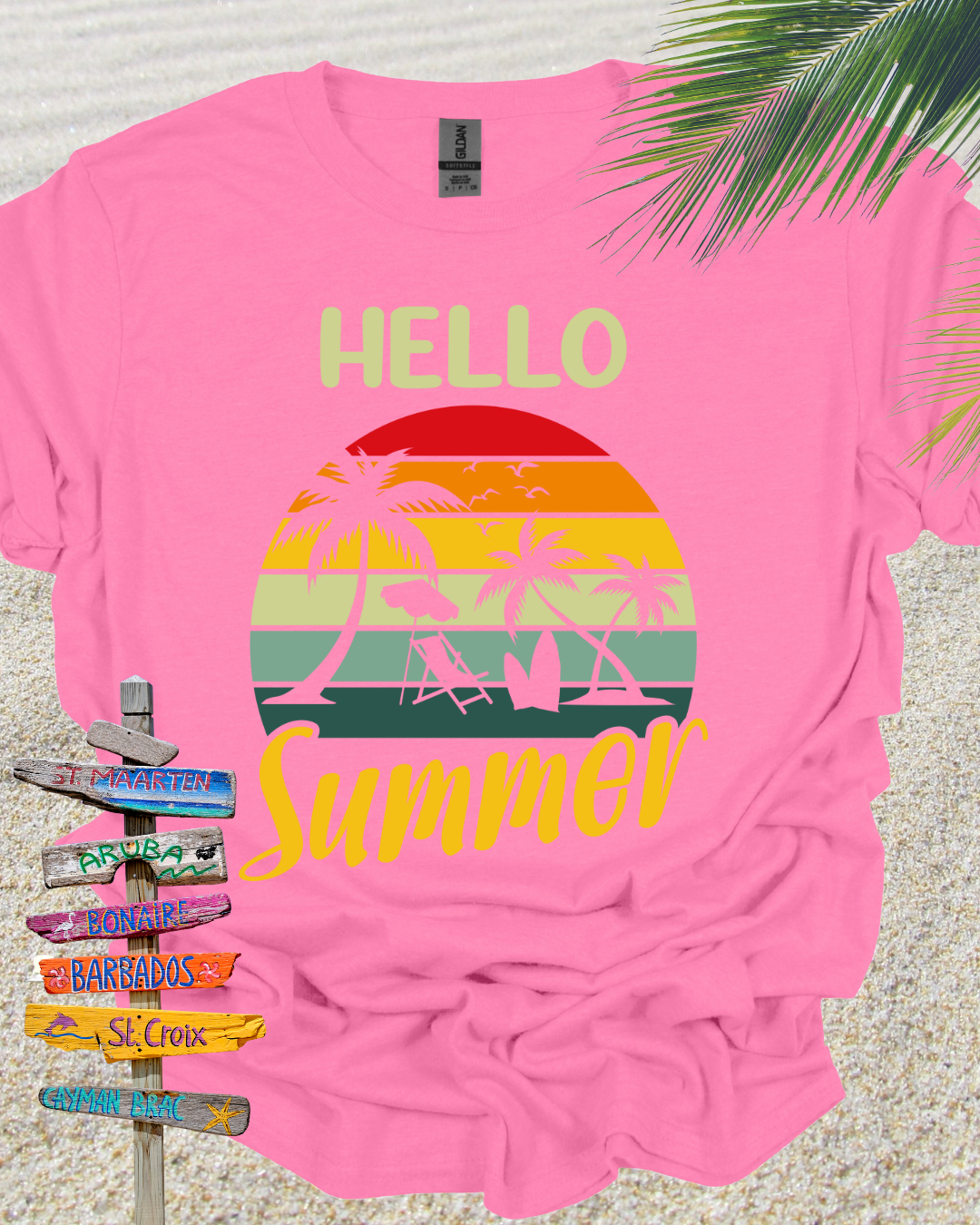 Hello Summer Retro Beach