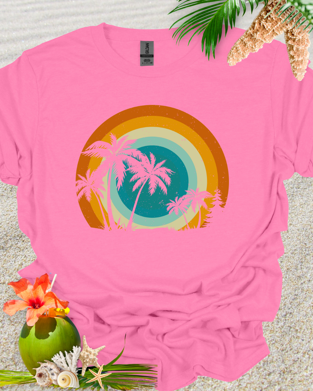 Palm Tree Circle Vintage